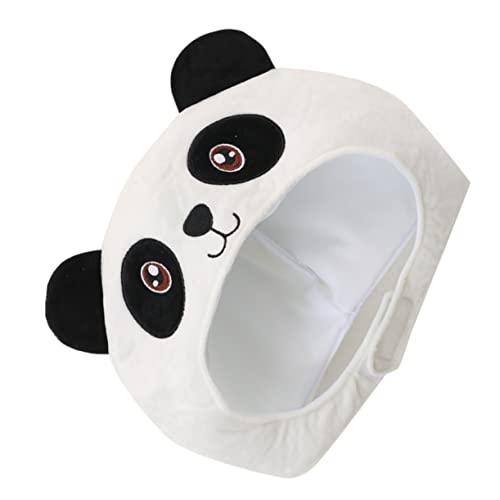 Toddmomy Cartoon Panda Plüschkopfbedeckung für Kostümpartys Lustige Cosplay Hut Dekoration für Fotos und Festivals Perfektes für Feiern und Besondere Anlässe von Toddmomy