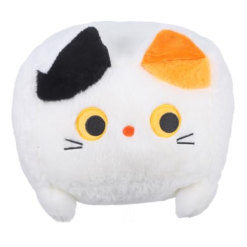 Toddmomy Cartoon Plüschtier Würfelkatze Flauschiges Stoffspielzeug Für Katzenliebhaber Deko Für Partys Geburtstage Weiche Gefüllte Mit Feinen von Toddmomy