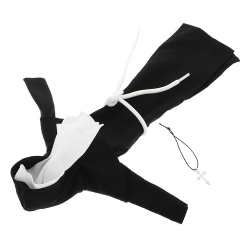 Toddmomy Charmantes Nonnenkostüm für Puppen mit Silberner Musterkette Realistisches Rollenspiel für Kirchen Szenerien Vielseitig Kombinierbare Casual Doll Kleidung für Plüschtiere und Toddmomy Charmantes Nonnenkostüm für Puppen mit Silberner Musterkette Realistisches Rollenspiel für Kirchen Szenerien Vielseitig Kombinierbare Casual Doll Kleidung für Plüschtiere und von Toddmomy