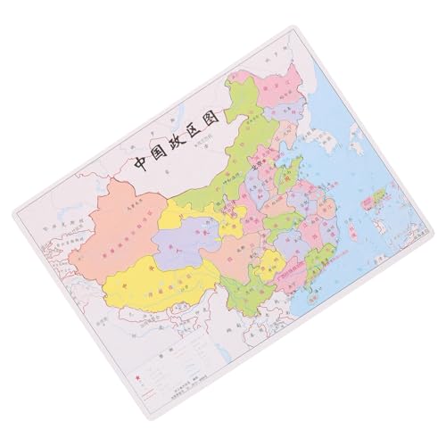 Toddmomy China Regierungsbezirke Puzzle für Interaktives Lernspiel Kognitives Puzzle zur Geografie China erkennung Handliches Problemlösung und Koordination von Toddmomy