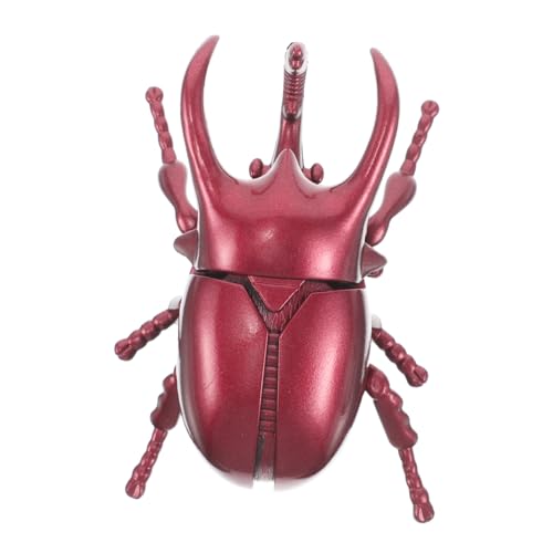 Toddmomy Clockwork -Insektenspielzeug gefälschte Fehler Figur Realistisches Käfermodell für interaktives Plastik Insekt gefälschtes Insekt Plastikkäfer rot von Toddmomy