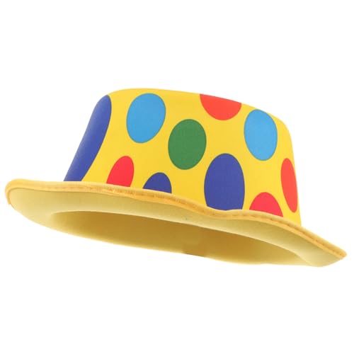 Toddmomy Clown Kostüm Hut Hochwertiger Bühnenhut Leicht Atmungsaktiv Für Fasching Karneval Party Erwachsene Toddmomy Clown Kostüm Hut Hochwertiger Bühnenhut Leicht Atmungsaktiv Für Fasching Karneval Party Erwachsene von Toddmomy