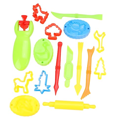 Toddmomy DIY Set Bunte Knetwerkzeuge Modellierformen Werkzeugset Kreative Spielzeuge für Fördert Fantasie und Formenerkennung Umweltfreundlich Langlebig von Toddmomy