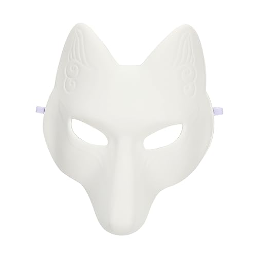 Toddmomy DIY Unbemalte Halloween Maske für Erwachsene Weiße Fuchsmaske zum Handbemalen Kostümzubehör für Maskenball Karneval Partys und Besondere Anlässe Toddmomy DIY Unbemalte Halloween Maske für Erwachsene Weiße Fuchsmaske zum Handbemalen Kostümzubehör für Maskenball Karneval Partys und Besondere Anlässe von Toddmomy