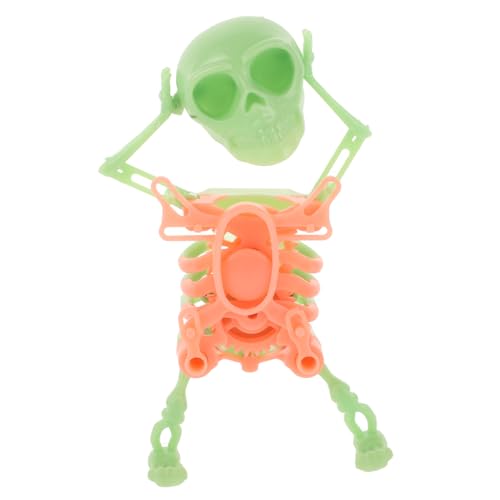 Toddmomy Dancing Skeleton Toy Gruselige Halloween Deko Wind Up Mechanismus für Spaß und Unterhaltung Kompakt Vielseitig für Innenräume Halloween Requisite von Toddmomy