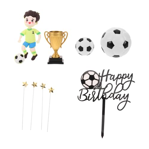 Toddmomy Fußball-kuchenaufsatz Spielfiguren Aus Kunststoff Für Geburtstagsfeiern Und Sportthema-partys Einfach Zu Platzieren Und Wiederverwendbar von Toddmomy