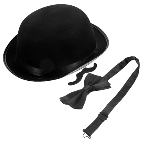 Toddmomy Detektiv Cosplay Kostüm mit Hut Schnurrbart Fliege für Damen und Herren Halloween Party Requisiten Kreative Detektiv Verkleidung Zubehör für Rollenspiele und Karneval von Toddmomy