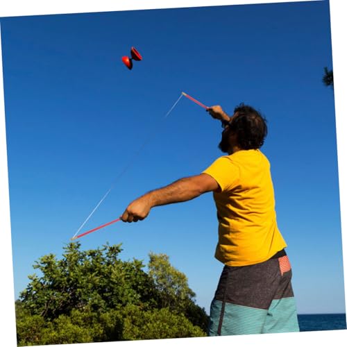 Toddmomy Diabolo Sticks rutschfeste Handgriffe Solide Glasfaserstäbe Mit Kupferkopf Für Jonglier und Akrobatikspiele von Toddmomy