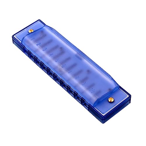 Toddmomy Diatonische Plastik Mundharmonika für Anfänger Musikspielzeug Blau Pädagogisches Instrument von Toddmomy