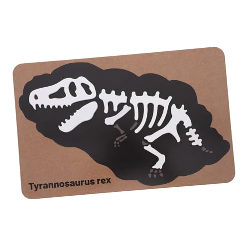 Toddmomy Dinosaurier Holz Puzzle Montessori Lernspielzeug mit Fossilien Skelett für Jahre Kognitive Hand Augen Koordination und Soziale Interaktion von Toddmomy