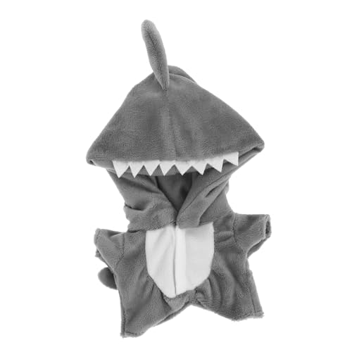 Toddmomy Doll Clothes Shark Design Plüschanzug für Puppen Weiche und Bequeme Puppenkleidung Einfach Auszuziehen Niedliches Haifischmotiv Puppenzubehör von Toddmomy
