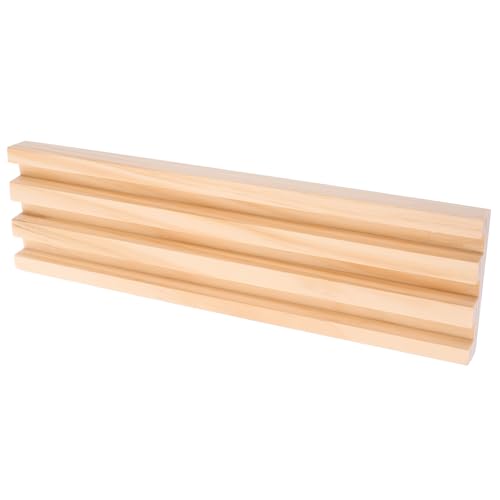 Toddmomy Domino aus Holz Stabiler Domino Halter für Spiele Langlebiges Domino Organizer Tablett mit Textur zum Alphabetlernen und Kreativen von Toddmomy