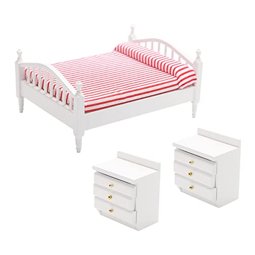 Toddmomy Doppelbett mit Nachttischen Strapazierfähige Holz und Stoffkombination für Kinderzimmer und Spielzeugzubehör Toddmomy Doppelbett mit Nachttischen Strapazierfähige Holz und Stoffkombination für Kinderzimmer und Spielzeugzubehör von Toddmomy