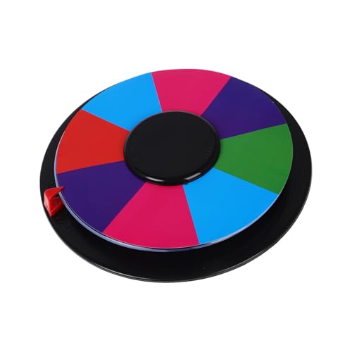 Toddmomy Doppelseitiges DIY Spinning Preisrad mit Beschreibbarer Oberfläche Tisch Drehpreisrad für Ktv Bar Soziale Spiele Individuelles Preisrad für Kreative Spielregeln von Toddmomy