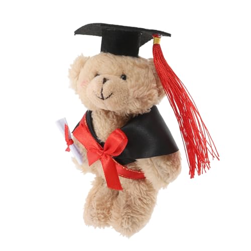 Toddmomy Dr Bär Puppe Abschlussbär Plüsch Kleiner Bär Plüsch Abschlussbär Abschluss Teddybär Abschlussgeschenke Mini Abschlussbären Abschluss Plüschbär Filzstoff von Toddmomy