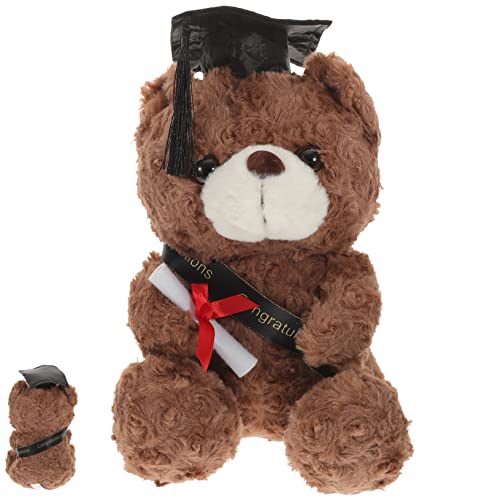Toddmomy Dr. Bärenpuppe Abschluss vorhanden Grad Bär Abschluss-Minibär Tierspielzeug für die Abschlusssaison Abschluss Stofftiere Kleiner Abschlussbär Tier der Abschlusssaison Plüsch von Toddmomy