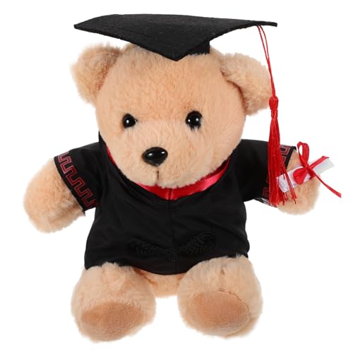 Toddmomy Dr. Bärenpuppe Bequeme Bärenpuppe Plüschbär mit Abschlusskappe Abschlussmütze Plüschbär doktor bär ausgestopfte Puppe PP Baumwolle Toddmomy Dr. Bärenpuppe Bequeme Bärenpuppe Plüschbär mit Abschlusskappe Abschlussmütze Plüschbär doktor bär ausgestopfte Puppe PP Baumwolle von Toddmomy