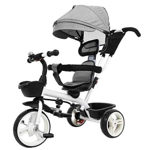 Toddmomy Dreirad mit Sonnenschutz Einstellbare Leicht Tragbar Sicherer Sitz für Kleinkinder für Ausflüge und Reisen von Toddmomy
