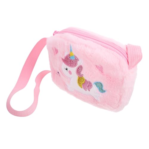 Toddmomy Einhorn Plüsch Umhängetasche für Verstellbare Schultertasche Cartoon Handtasche für Kleine Gegenstände Toddmomy Einhorn Plüsch Umhängetasche für Verstellbare Schultertasche Cartoon Handtasche für Kleine Gegenstände von Toddmomy