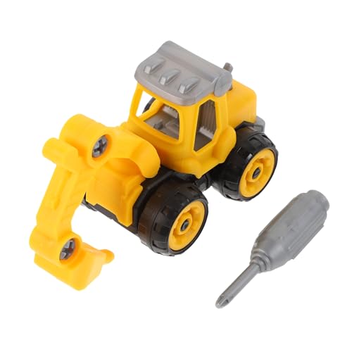 Toddmomy Einstellbares DIY Baustellen Zerlegbarer Baufahrzeug modellwagen aus Kunststoff Pädagogisches Ingenieurauto mit Großem Bauteileset Sicher für Jungen und Mädchen Ab Jahren von Toddmomy