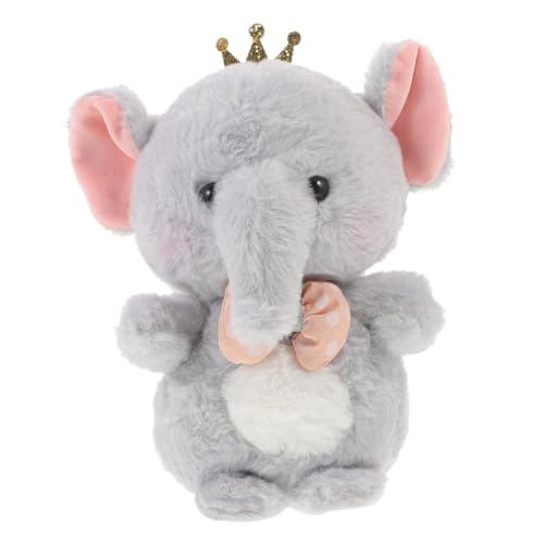 Toddmomy Elefant Plüschtier Kuscheltiere Für Babys Die Tierbabys Puppen Kuscheltiere Für Babypuppen Kinderspielzeug Entenspielzeug Für Babys Elefant Babyspielzeug Samt Grau von Toddmomy