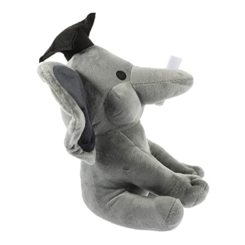 Toddmomy Elefant Puppe Abschluss gefüllter Elefant Plüsch Stofftier Abschluss Elefant Plüsch groß Riese Zimmer Kinderspielzeug Stofftier Elefant PP Baumwolle Grey von Toddmomy