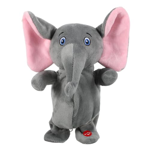 Toddmomy Elefant Stofftier Interaktive Musik Weiches Plüschtier Geburtstag Kinderzimmer Toddmomy Elefant Stofftier Interaktive Musik Weiches Plüschtier Geburtstag Kinderzimmer von Toddmomy