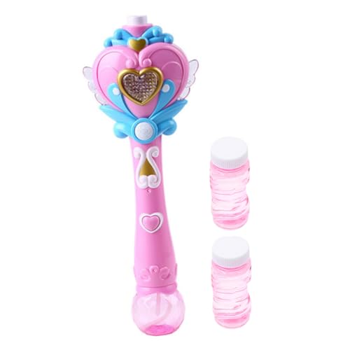 Toddmomy Elektrische Bubble Maschine mit Zauberhaftem Feen Design Tragbar Leicht Flaschen Bubble Liquid für Outdoor und Indoor Spielspaß für Mädchen und Jungen von Toddmomy