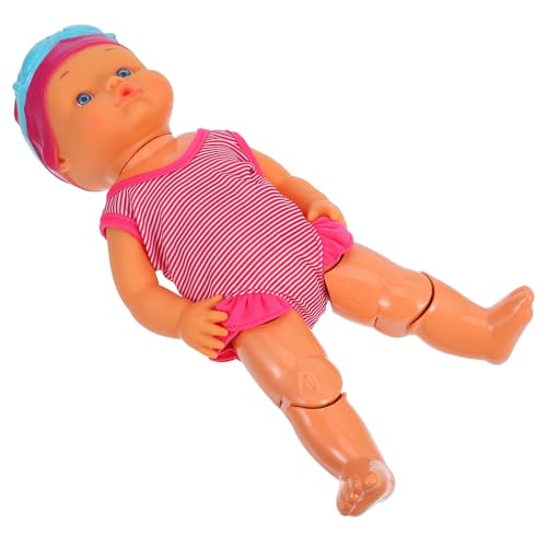 Toddmomy Elektrische Schwimmpuppe für Interaktive Wasserspielzeug mit Beweglichen Gliedern für Strand Langlebiges Material Lustiges Design Badespaß von Toddmomy
