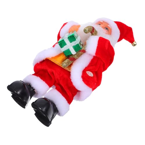 Toddmomy Elektrischer Weihnachtsmann mit Musik Interaktiver Weihnachts-deko für Party Festliche Tisch Wohnraumdekoration Weihnachtliche Geschenkidee für Familie von Toddmomy