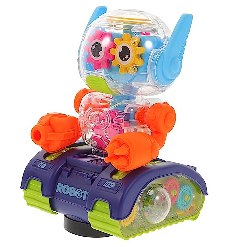 Toddmomy Elektrisches Roboter mit Musik und Licht Kreatives Gears Design für Lernspielzeug Motorik Zufällige Farbe für Jungen Toddmomy Elektrisches Roboter mit Musik und Licht Kreatives Gears Design für Lernspielzeug Motorik Zufällige Farbe für Jungen von Toddmomy