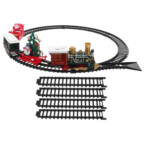Toddmomy Elektrisches Weihnachtszug Licht und Sound Modell mit Schienen Batteriebetriebene Lokomotive für Festliche Weihnachtsdekoration Kreatives Geschenk für Jungen und Mädchen Toddmomy Elektrisches Weihnachtszug Licht und Sound Modell mit Schienen Batteriebetriebene Lokomotive für Festliche Weihnachtsdekoration Kreatives Geschenk für Jungen und Mädchen von Toddmomy