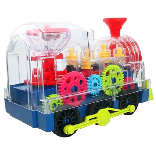 Toddmomy Kreatives Zugspielzeug Mit Licht Und Musik Für Kleinkinder Elektrischer Imitationszug Mit -drehachsen Langlebigen Materialien Und Pädagogischem Spielspaß Für Junge Mädchen Ab von Toddmomy