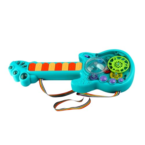 Toddmomy Elektronische Gitarre mit Licht und Sound Stabiles Design Edukatives Musikinstrument für Anfänger für Jungen und Mädchen Farblich Sortiert ohne Batterie Zufällige Zufällige Farbe von Toddmomy