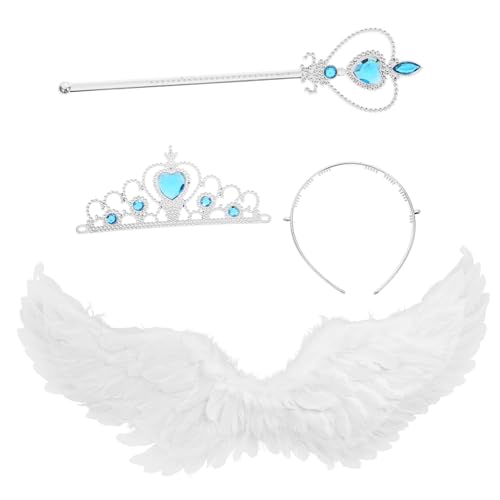 Toddmomy Engelsflügel Kostümset Weiß Mittelgroß mit Kopfband und Zauberstab Federflügel Prop für Mädchen Cosplay Party Bühnenperformance Zubehör Sicher und Langlebig Toddmomy Engelsflügel Kostümset Weiß Mittelgroß mit Kopfband und Zauberstab Federflügel Prop für Mädchen Cosplay Party Bühnenperformance Zubehör Sicher und Langlebig von Toddmomy