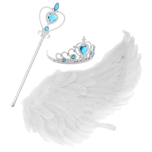 Toddmomy Engelsflügel Set Weiß Mittel Leichtes Cosplay Kostüm für Bühnenperformance Fotoshooting und Party Teiliges Prinzessin Engel Zubehör für Mädchen Toddmomy Engelsflügel Set Weiß Mittel Leichtes Cosplay Kostüm für Bühnenperformance Fotoshooting und Party Teiliges Prinzessin Engel Zubehör für Mädchen von Toddmomy