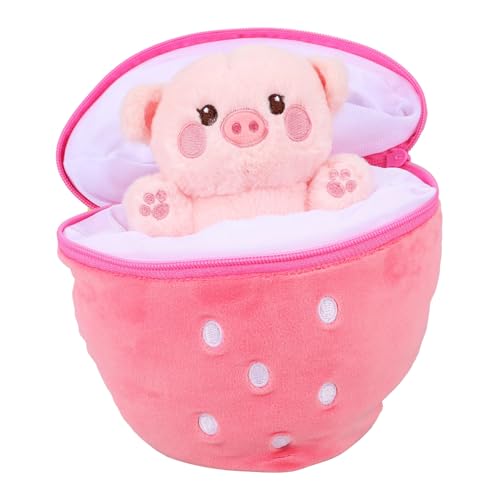 Toddmomy Erdbeer Kissen Süße Tierpuppe Als Nickerchenkissen Gemütliches Cartoon Für Perfektes Für Kleine Und Kuschelig von Toddmomy