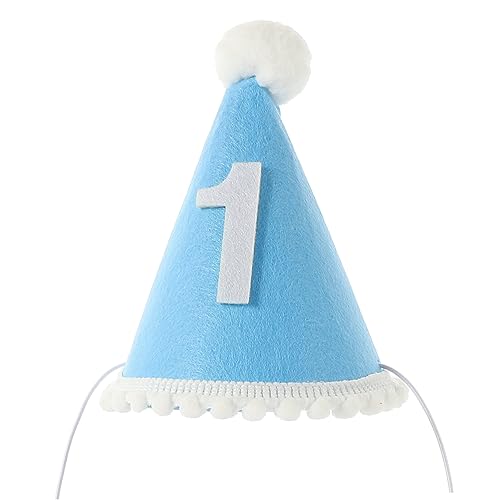 Toddmomy Erster Geburtstag Hut für Jungen Süßes und Modisches Design Leicht und Bequem als Foto Requisite für Geburtstagsfeier Sorgt für Unvergessliche Erinnerungen von Toddmomy