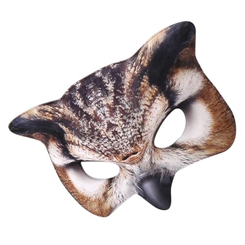 Toddmomy Eulenmaske Für Halloween Halbmaske Im Eulenstil Partymaske Für Karneval Maskerade Und Cosplay Braune Vogelmaske Für Erwachsene von Toddmomy