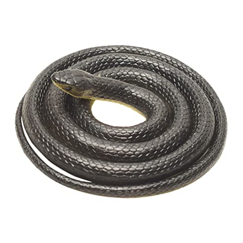 Toddmomy Fake Snake Toy Realistische Schlangen Deko für Partys Streiche und Fotorequisiten Lange Kunststoffschlange für Halloween und Aprilscherz von Toddmomy