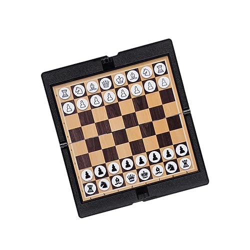 Toddmomy Faltbares Magnetisches Schach und Dame Tragbares für Erwachsene Reisen und Familienunterhaltung Internationaler Kontrolleure Toddmomy Faltbares Magnetisches Schach und Dame Tragbares für Erwachsene Reisen und Familienunterhaltung Internationaler Kontrolleure von Toddmomy