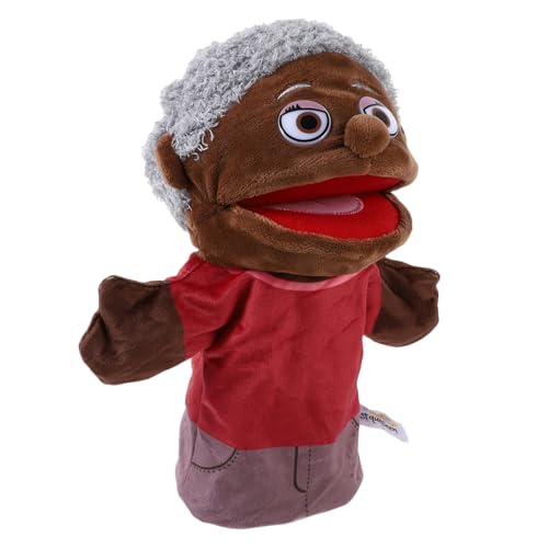 Toddmomy Familien Handpuppe Plüsch Handspielzeug für Interaktives Erzählen Pädagogische Figur Fördert Sprachentwicklung und Fantasie Cartoon Großmutter Design für Eltern von Toddmomy