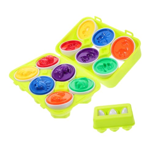 Toddmomy Farbenfrohes Lernspielzeug Set für Kleinkinder Teiliges Egg Shape Matching Toy aus Hochwertigem Fördert Feinmotorik Kognitive Entwicklung und Kreatives durch Form und Toddmomy Farbenfrohes Lernspielzeug Set für Kleinkinder Teiliges Egg Shape Matching Toy aus Hochwertigem Fördert Feinmotorik Kognitive Entwicklung und Kreatives durch Form und von Toddmomy