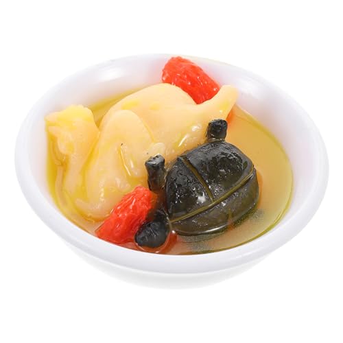Toddmomy Faux Chicken Soup Simuliertes Lebensmittelmodell für Fotografie und Dekoration Realistisches Fake Meat Requisiten für Küche und Spiel Toddmomy Faux Chicken Soup Simuliertes Lebensmittelmodell für Fotografie und Dekoration Realistisches Fake Meat Requisiten für Küche und Spiel von Toddmomy