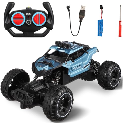 Toddmomy Ferngesteuertes Geländewagenspielzeug mit Leistungsstarkem Motor Robustem Kollisions Design und Stabilen Reifen für Verschiedene Terrains von Toddmomy