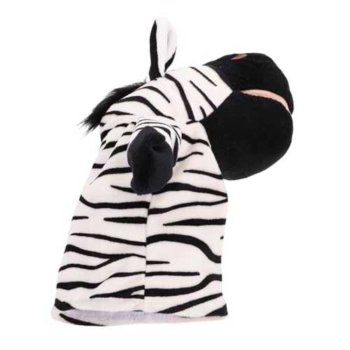 Toddmomy Fingerpuppen Zebra Plüsch Tier Handpuppe für Interaktive Erzählungen Niedliches für Eltern Junge Mädchen Interaktion Einfach zu Bedienen für Kindergarten von Toddmomy