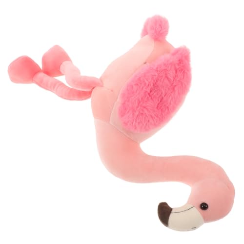 Toddmomy Flamingo-puppenspielzeug Stofftierplüsch Plüschtiere Plüsch-Flamingo- Süße Kuscheltiere Seltsame Kissen Simulationsflamingo Plüschflamingo Kawaii Stofftier Kurzer Plüsch von Toddmomy