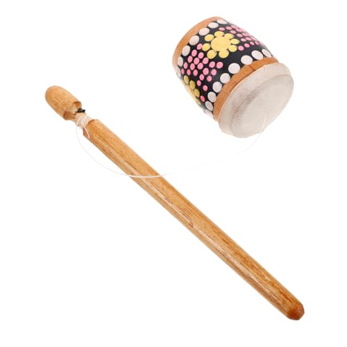 Toddmomy Froschrufer Musikinstrument Spaßspielzeug Frosch Geräusche Machen Musikalisches für Kinderfreundliches Handsummer Trommelhammer hölzern von Toddmomy