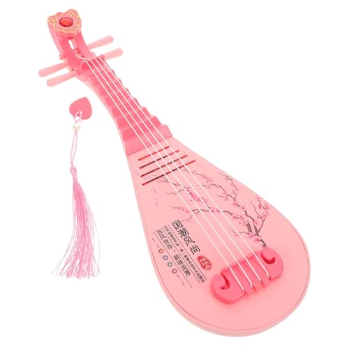 Toddmomy Frühkindliche Bildung Pipa Laute Lernspielzeug musikalisches Robustes Musikspielzeug Lauten Musik - Lernpipa Pipa - Metall Rosa von Toddmomy