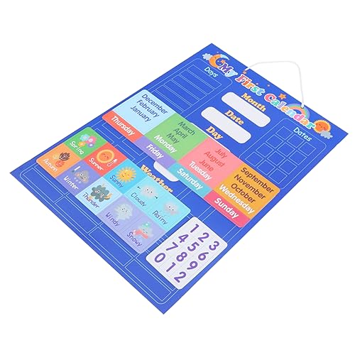 Toddmomy Frühkindlicher Lernkalender Whiteboard mit Wetter und Jahreszeitenanzeige Farbige Markierungen Kognitive Spieltafel für Vorschulkinder Wandtafel zur Spielerischen Morgenroutine Toddmomy Frühkindlicher Lernkalender Whiteboard mit Wetter und Jahreszeitenanzeige Farbige Markierungen Kognitive Spieltafel für Vorschulkinder Wandtafel zur Spielerischen Morgenroutine von Toddmomy
